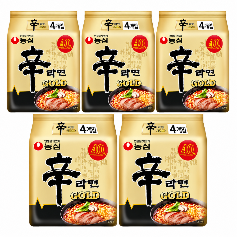농심 신라면 골드 멀티(125g x 4개입)x5팩