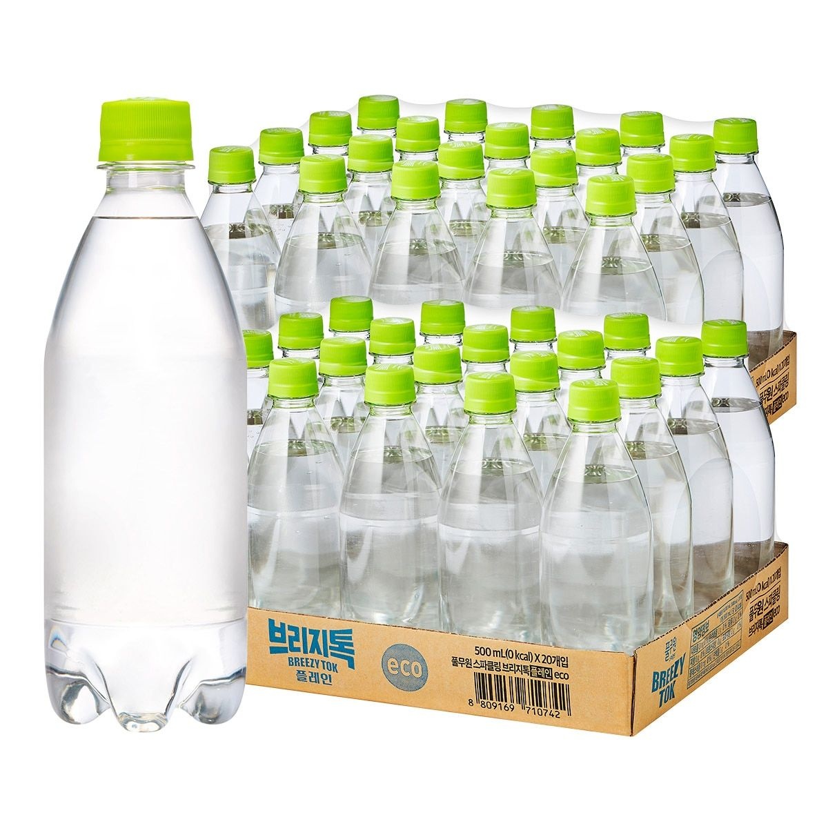 브리지톡 탄산수 플레인 500ml x 40개
