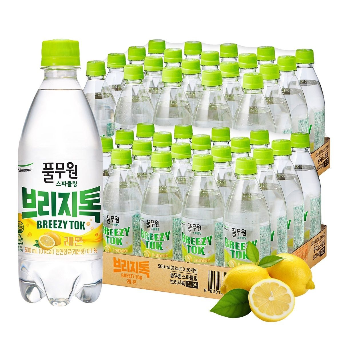 브리지톡 탄산음료 레몬 500ml x 40개