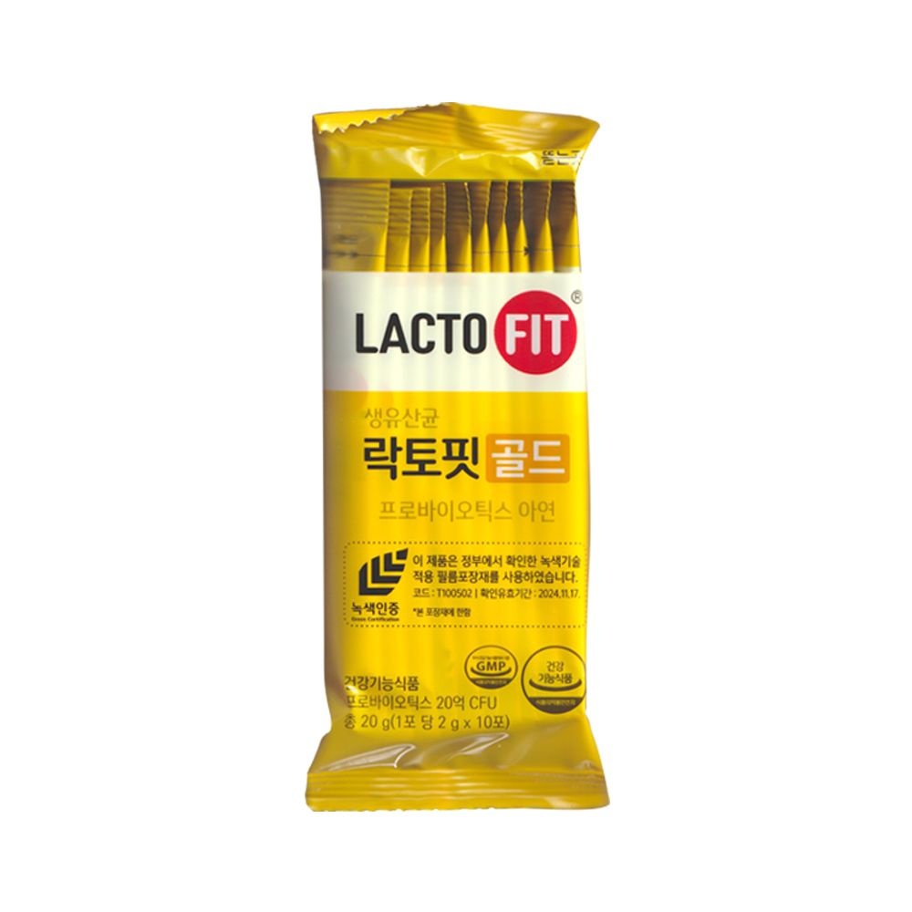 락토핏 생유산균 골드 2g 10포 1개 여성 다이어트 유산균
