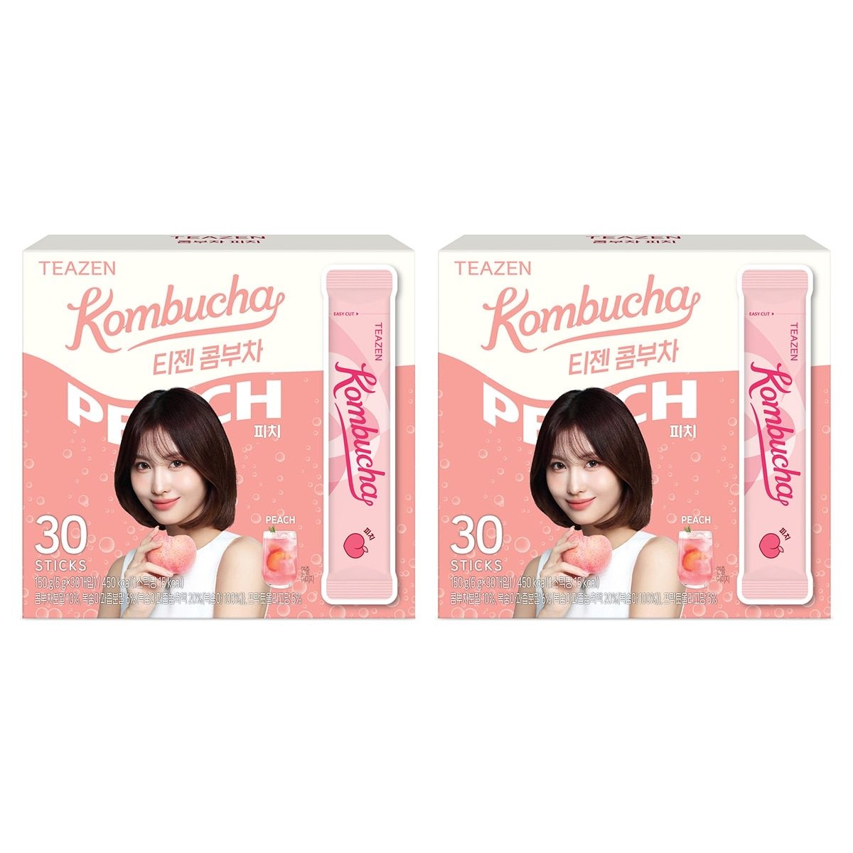 티젠 피치 콤부차 5g x 30스틱 x 2팩