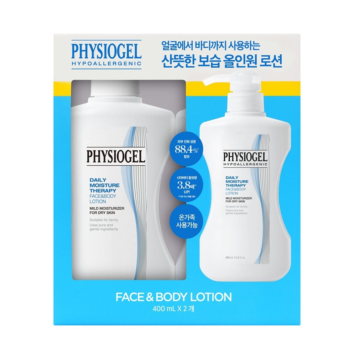 피지오겔 데일리 모이스쳐 테라피 페이스 앤 바디 로션 400ml x 2개