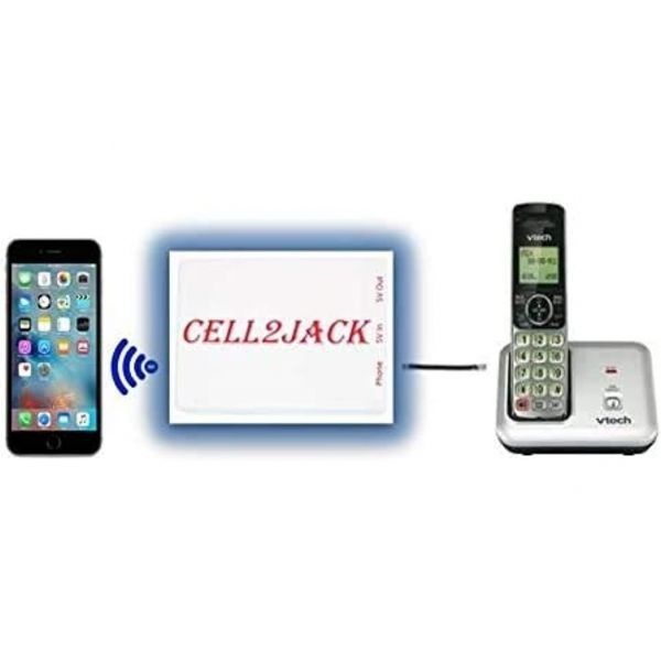 [브랜드: CELL2JACK][해외] Cell2jack - 휴대폰-가정용 전화기 어댑터 유선 전화에서 무료로 휴대폰 전화를 걸고 받을 수 있습니다, 카넬리안