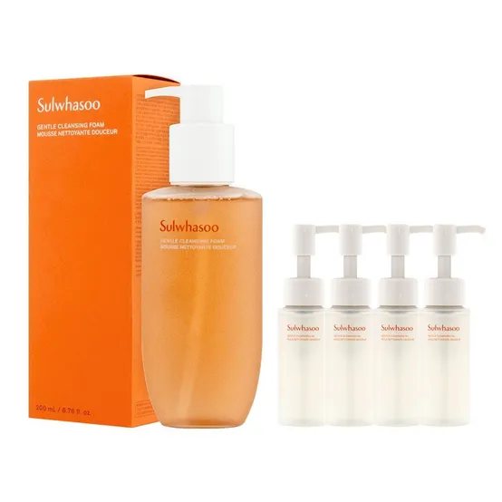 설화수 순행 클렌징폼 200ml + (순행 클렌징오일 50ml x 4)