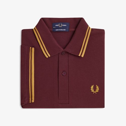 프레드페리 FREDPERRY M12 트윈 팁 프레드페리 셔츠 - 옥스블러드 허니콤 AFPM2510012-Y89 Made In England