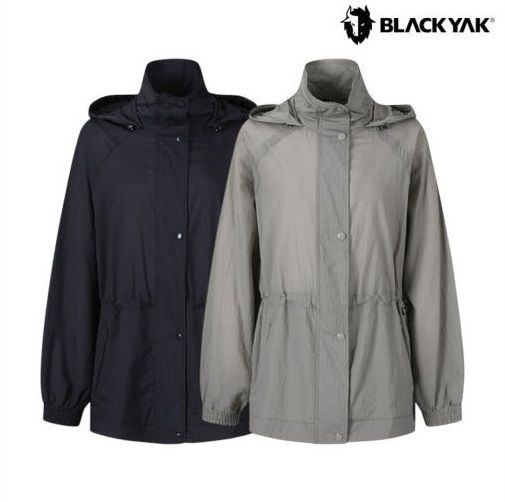 [롯데백화점] 블랙야크 여성 봄여름 사파리 바람막이 루클라 중기장 후디자켓 (2 color) 1BYJKSU514IGD1