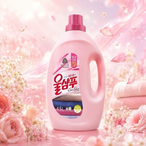 애경 울샴푸 4.5L 중성세제 옷감보호 헹굼강화up
