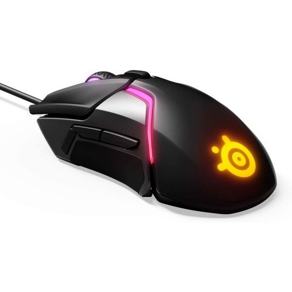 SteelSeries [해외] 스틸시리즈 라이벌 600 게이밍 마우스 12000 CPI TrueMove3Plus 듀얼 광학 센서 0.5인치 리프트오프 거리 무게 조절 시스