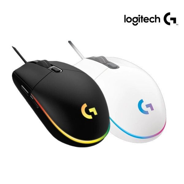 로지텍 G102 PC방 게이밍마우스 정품 벌크 2세대 블랙화이트- 정품 당일출고