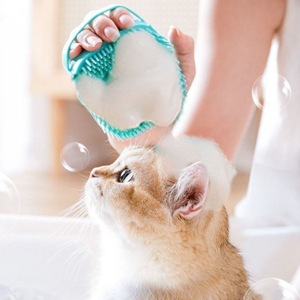PET 강아지 고양이 샴푸 브러쉬 목욕 마사지 목욕솔 [수빈스토어] 강아지목욕솔 강아지샴푸브러쉬