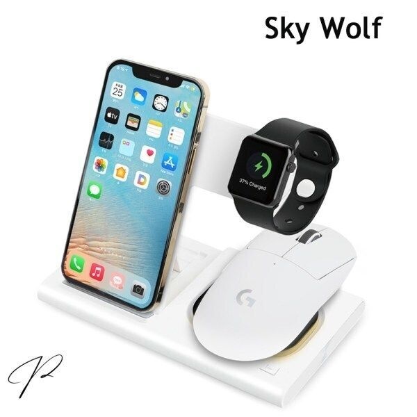 스카이울프 4in1 올인원 파워볼 충전기 (로지텍 무선 마우스 G502 G502 X G703 G903 지슈라 지슈라2 호환)