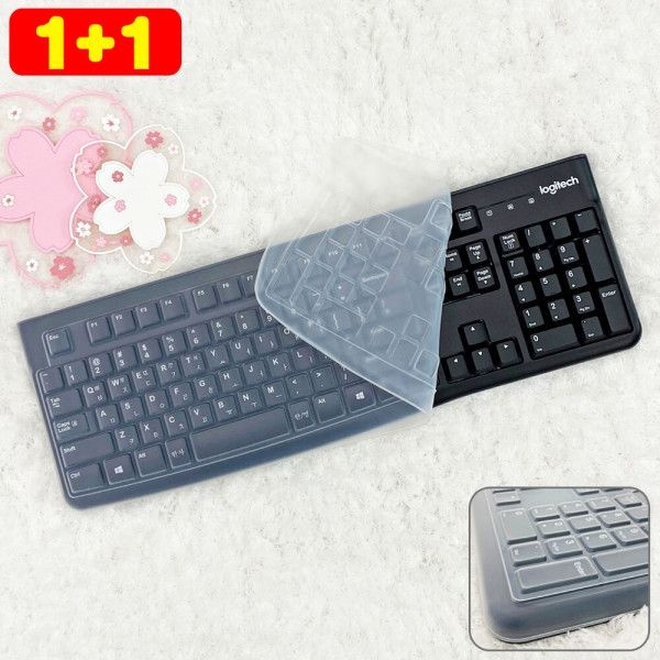 1+1 로지텍 K120 MK120 풀커버 키스킨 실리콘 키보드덮개 커버 방수 오염방지 (1+1행사중)