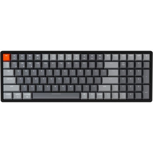 Keychron [해외] Keychron 키크론 K4 무선 블루투스 USB 유선 게이밍 기계식 키보드 컴팩트 100키 RGB LED 백라이트 Gateron Brown 스위치 N Key