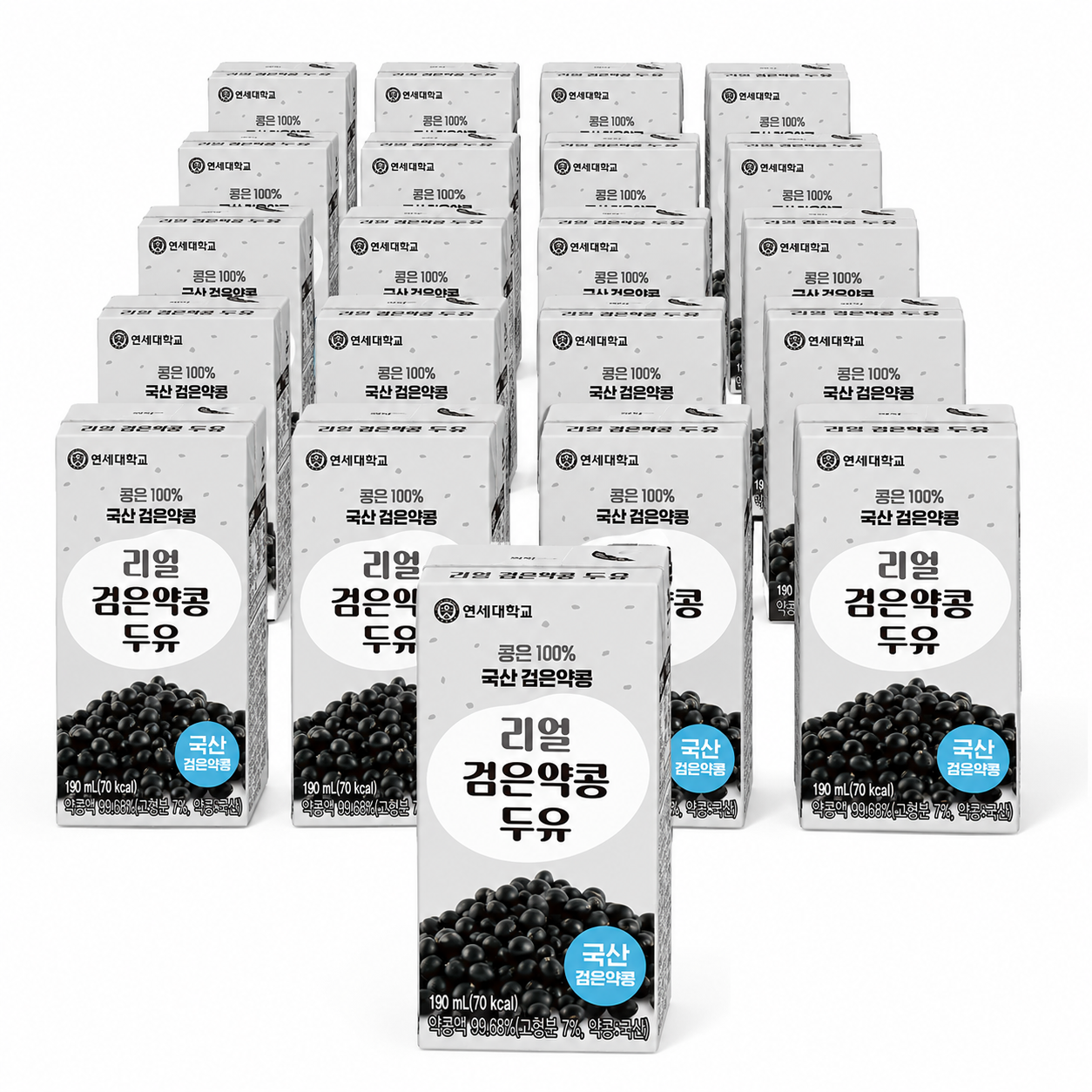 연세두유 리얼 검은 약콩 두유 190ml 24개