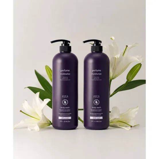 AVCA 퍼퓸 대용량 바디워시 화이트머스크향 1000ml 2개 4127807