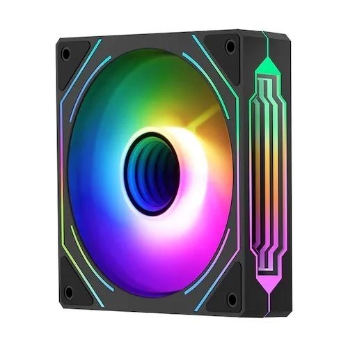 세고텝 HB12 120mm PC 케이스쿨러 ARGB PWM 리버스 블랙(1팩)