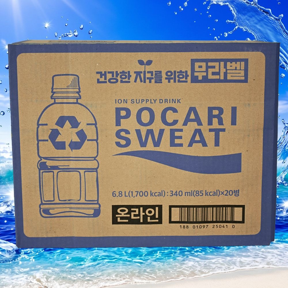 포카리스웨트 340 40개입 무라벨