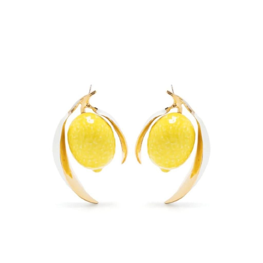 Andres Gallardo 레몬 드롭 세라믹 이어링 LEMONEARRINGS TP425333492