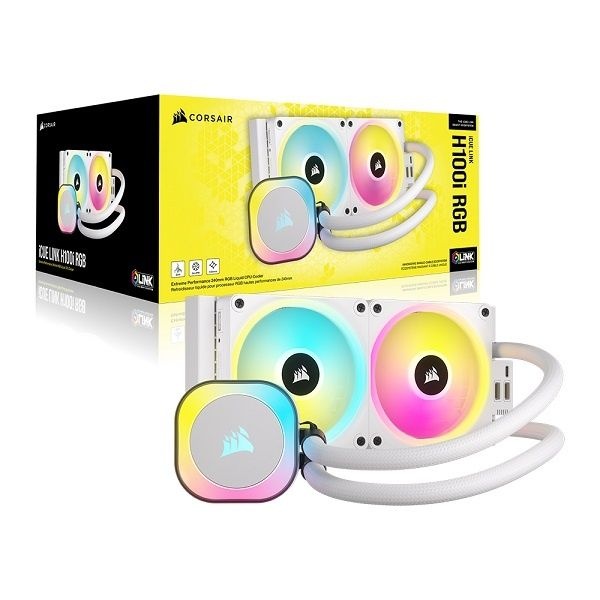 CORSAIR iCUE LINK H100i RGB CPU쿨러 화이트 4046057