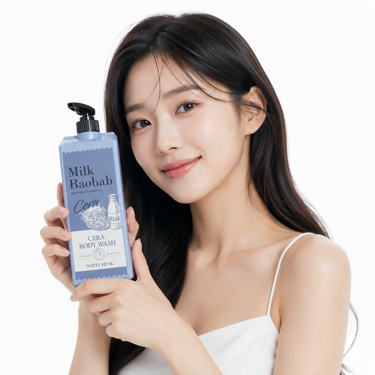 밀크바오밥 세라 바디워시 화이트머스크 1.2L 향좋은 약산성 대용량 바디클렌저