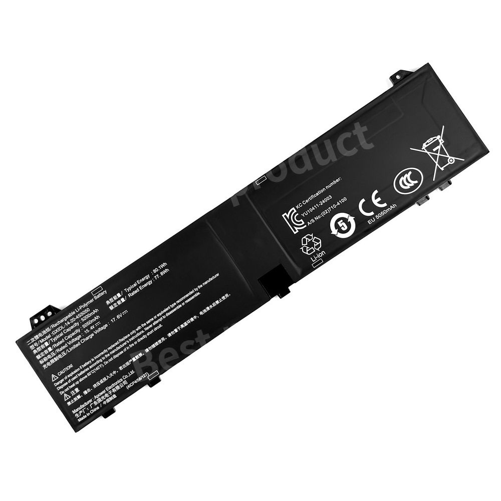 [해외] 노트북 배터리 GXIDL-14-20-3S5050 Phenom II X3 Pro Ultra 14X 15X Blizzard Supreme 60WH