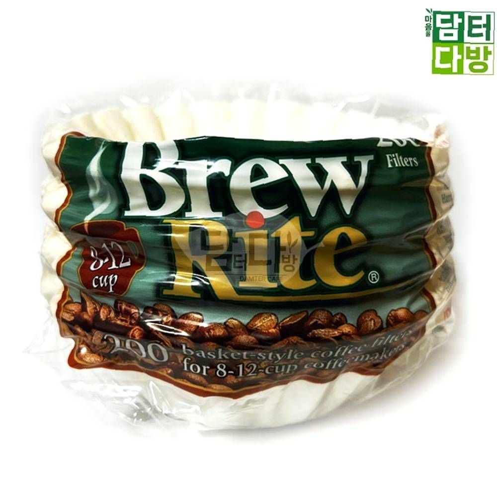 커피여과지 실용적인 원형여과지 Rite 200매 간편한 카페용품 No.45 Brew