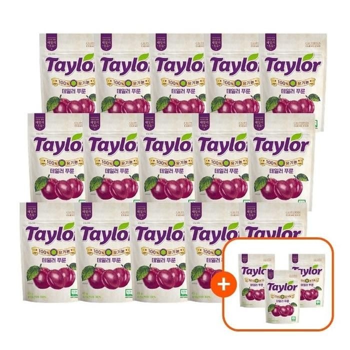 테일러푸룬 유기농 건자두 65g x 15팩 +3팩더(총18팩)