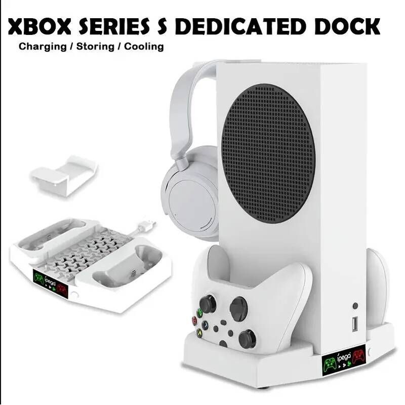 [해외] 엑스박스패드 교체 하우징 케이스 액세사리 XBOX컨트롤러 Xbox 시리즈 S 컨트롤러용 냉각 팬 베이스 충전 도크 게임