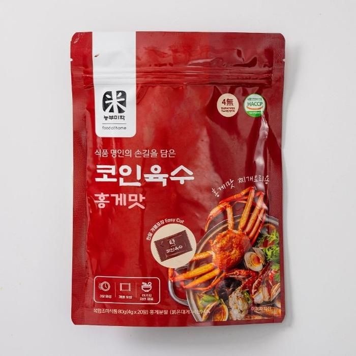 농부미학 코인 육수 홍게맛(4gx20정) x 3팩