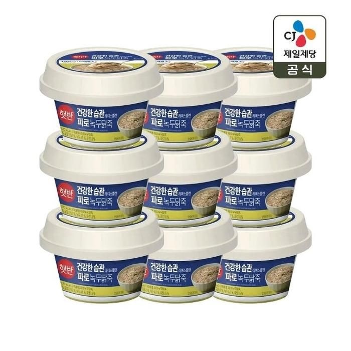 햇반죽 파로 녹두닭죽 265g x9개