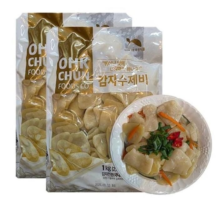 감자수제비-1kgx1봉  (업송용수제비)
