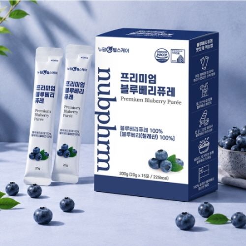 [뉴팜헬스케어] [총 45포] 프리미엄 블루베리 퓨레 (20g*15포) X 3세트