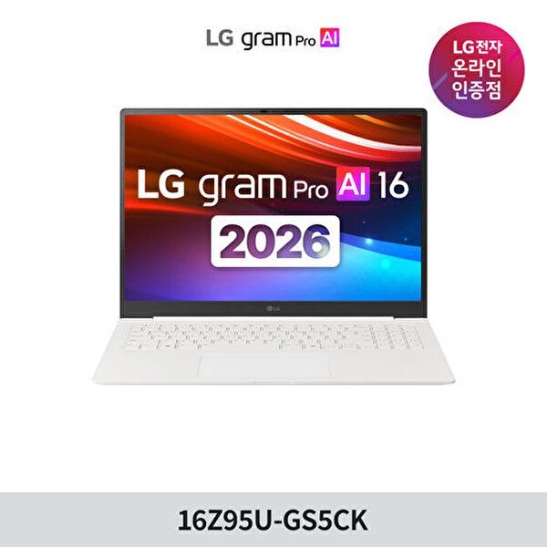 LG전자 [LG전자]LG 그램 Pro 2026 16 16Z95U-GS5CK AMD 고르곤 Ryzen AI 5 435 16GB 256GB WIN11