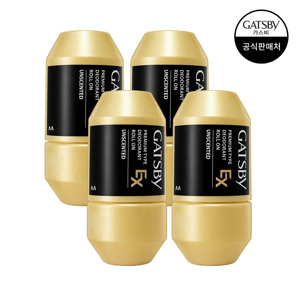 갸스비 프리미엄 타입 데오도란트 롤온 EX 무향 60ml 4개