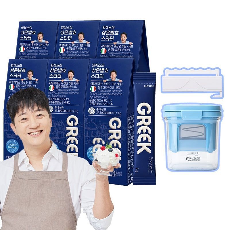 알렉스 상온발효 그릭요거트 6박스+유청분리기+밀봉클립[36055167]
