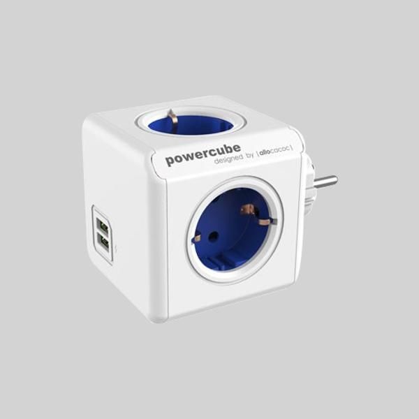 오피스디포 파워큐브 오리지널 USB 알로카코 화이트 그레이1250WY