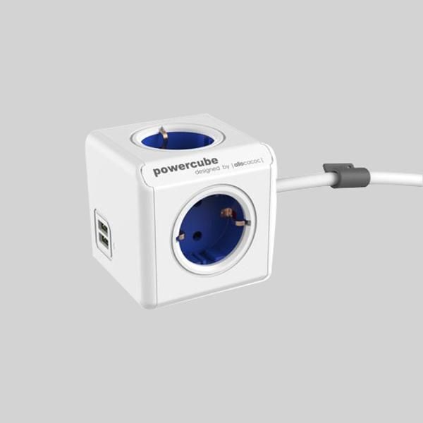 오피스디포 파워큐브 익스텐디드 USB 3m 그레이 알로카코