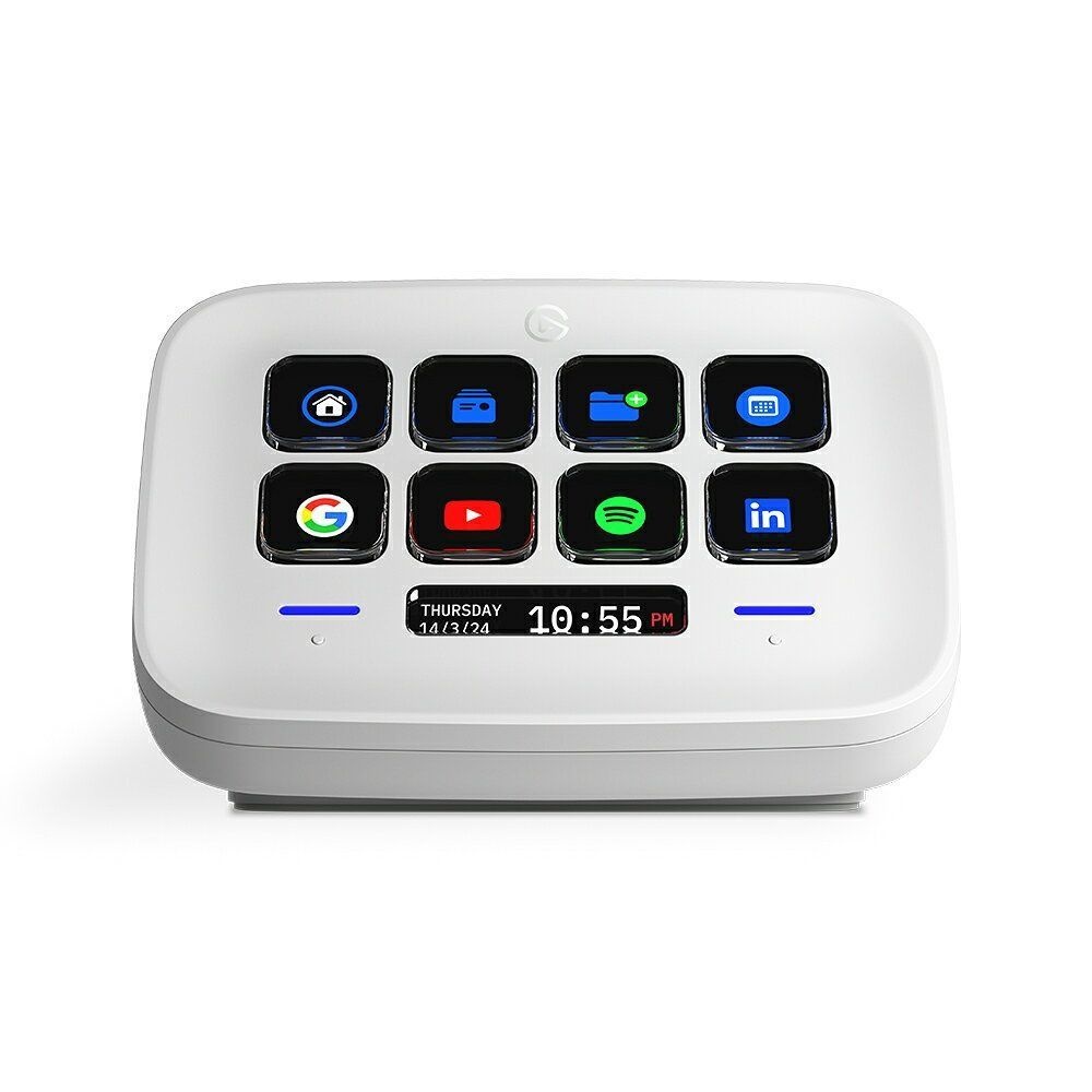 엘가토 [해외] 엘가토 스트림 덱 네오 Stream Deck Neo 화이트 8키 매크로 키패드 컨트롤러