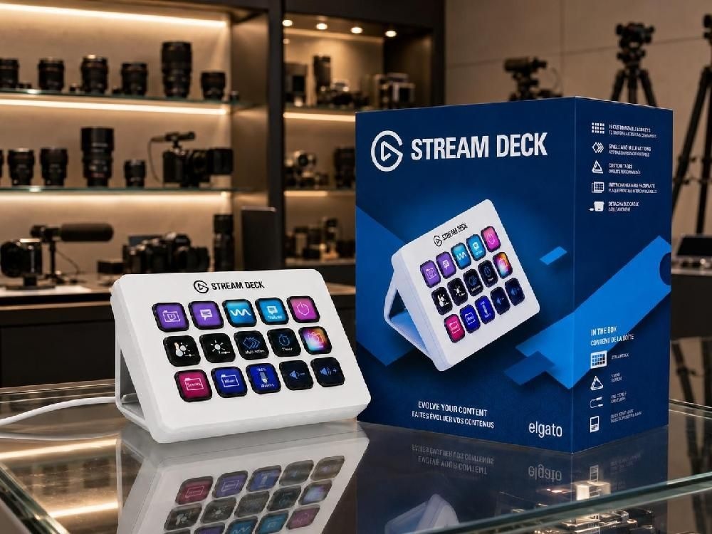 [해외] 엘가토 스트림 덱 화이트 Stream Deck MK.2 15키 LCD 매크로 컨트롤 패드