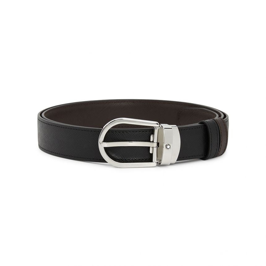 MONTBLANC 남성 양면 벨트 113834 (프리컷팅)
