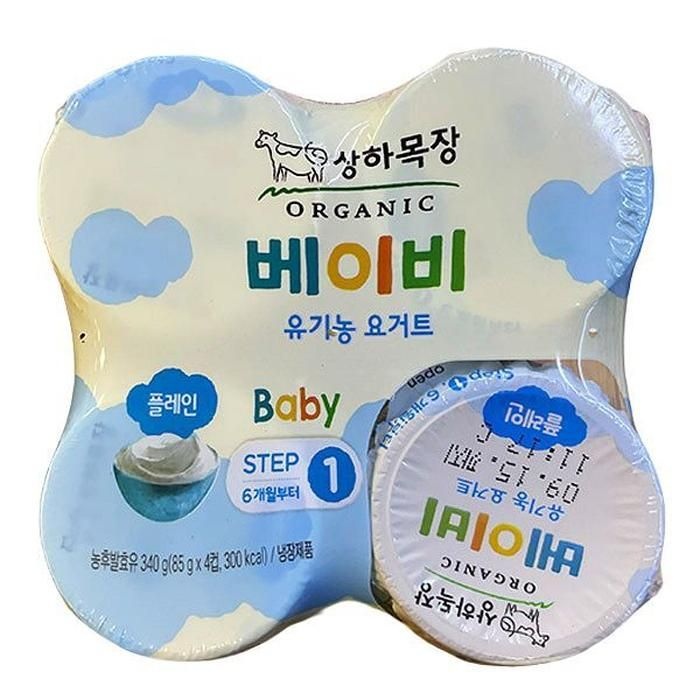 상하목장 유기농 베이비 플레인 85g*4 x 2개 코스트코