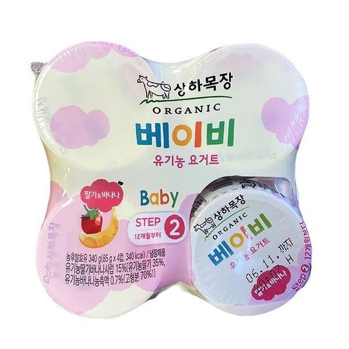 상하목장 유기농 베이비 딸기_바나나 85g X 4개 코스트코