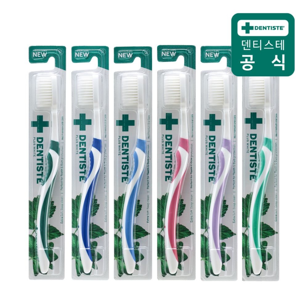 덴티스테 이중미세모 칫솔 6개