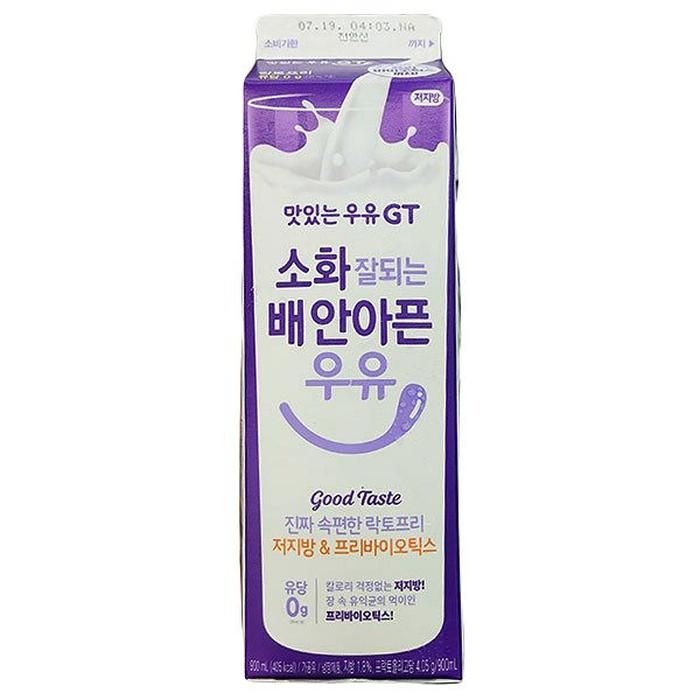 [에이알비티] 남양 GT 소화잘되는 배안아픈 저지방 우유 900ml x 2개 87094