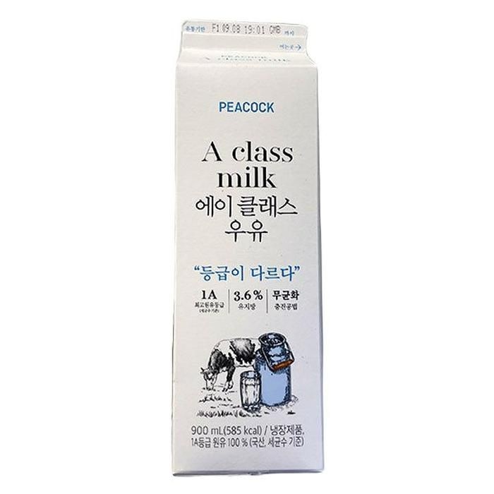 [에이알비티] 피코크 에이 클래스 우유 900ml (1A등급)(매일유업) x 3개 46105