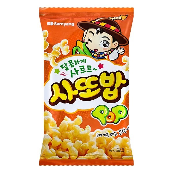삼양 사또밥 67g 달달한 스낵 팝콘