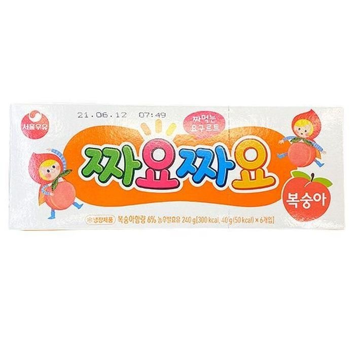 [에이알비티] [서울우유] 짜요짜요 복숭아 240g 40444