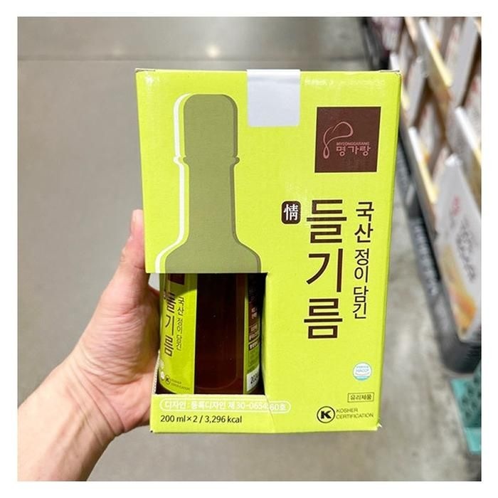 [에이알비티] 명가랑 정이담긴 국산 들기름 200ml x 2개입 55420