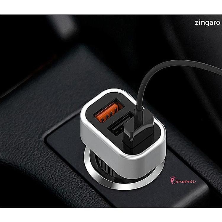 차량용휴대폰충전기 급속 시거잭 usb 3구 고속 허브 시가잭 핸드폰rst293