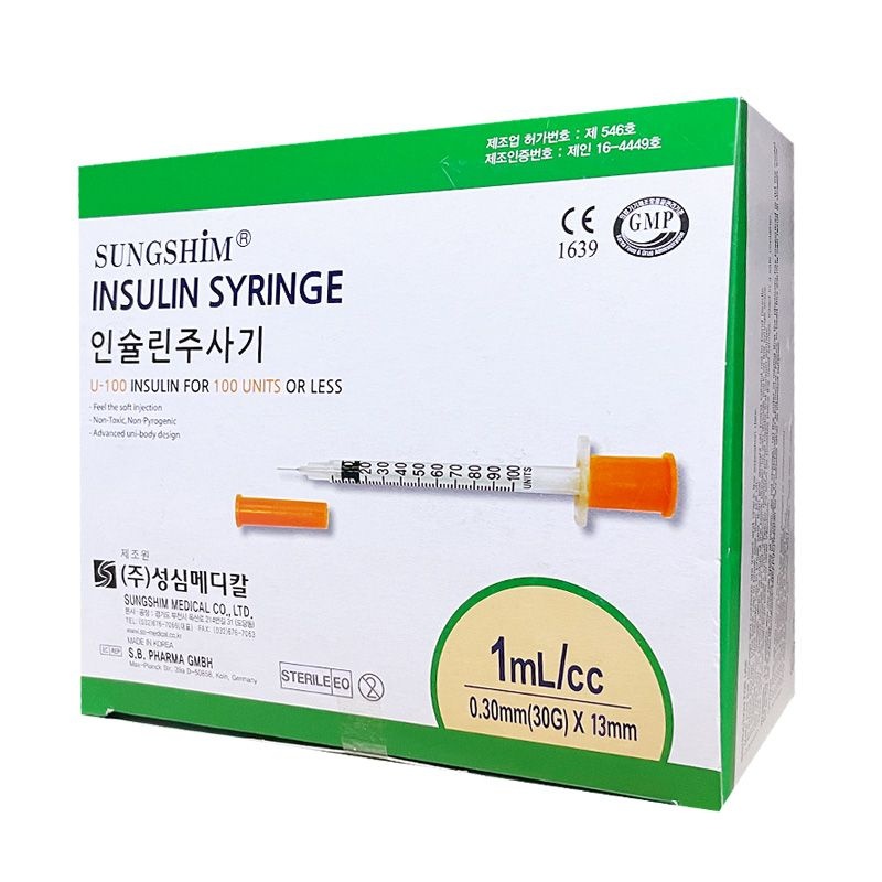 성심 인슐린 주사기 1cc 30G 13mm 100개입